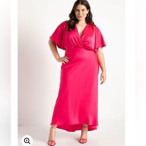 ELOQUII kimono sleeve maxi dress